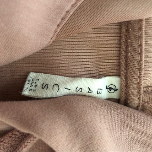 Stradivarius mauve / rose / cherry blossom hoodie - Picture 3 of 4